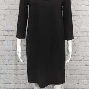 Women's Black Long Sleeve Dress - Kara